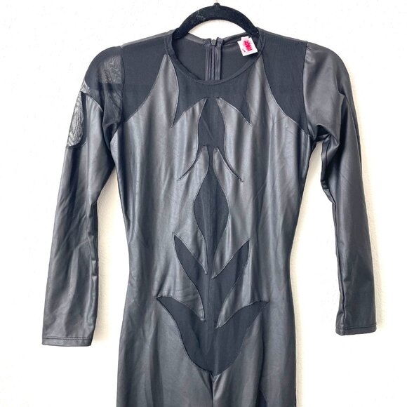 Flames  Mesh Catsuit Size Small - Picture 3 of 10